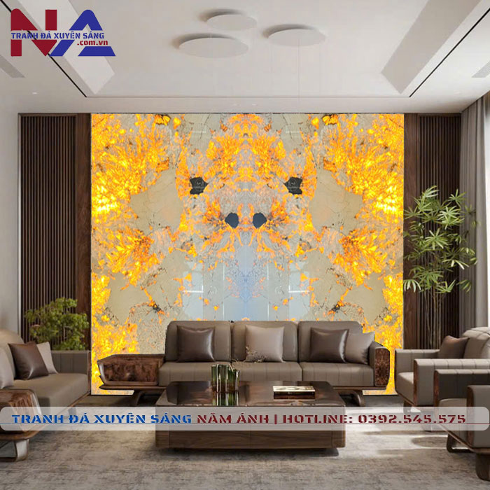 Tranh đá đối xứng xuyên sáng DX-TC04