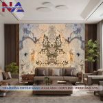 Tranh đá đối xứng xuyên sáng DX-TC05