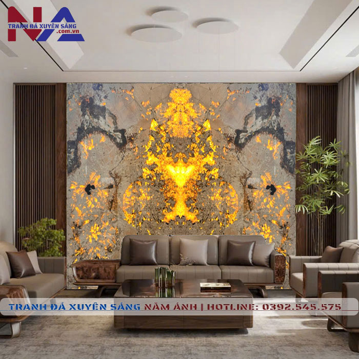Tranh đá đối xứng xuyên sáng DX-TC05