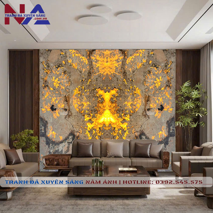 Tranh đá đối xứng xuyên sáng DX-TC05