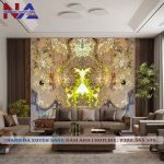 Tranh đá đối xứng xuyên sáng DX-TC05