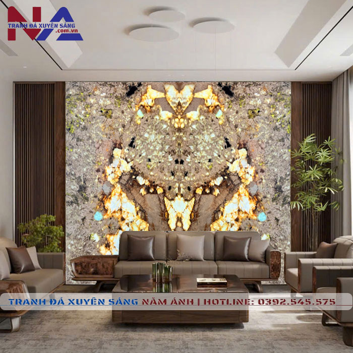 Tranh đá đối xứng xuyên sáng DX-TC06