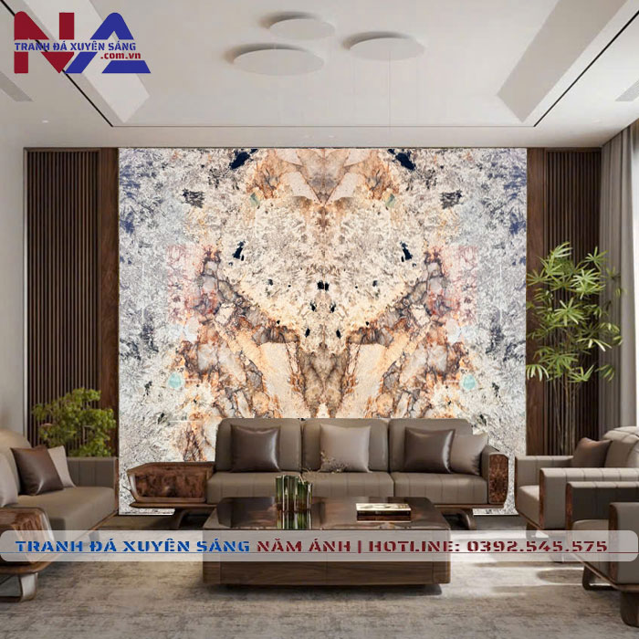 Tranh đá đối xứng xuyên sáng DX-TC06