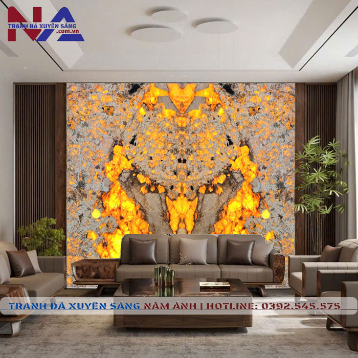 Tranh đá đối xứng xuyên sáng DX-TC06