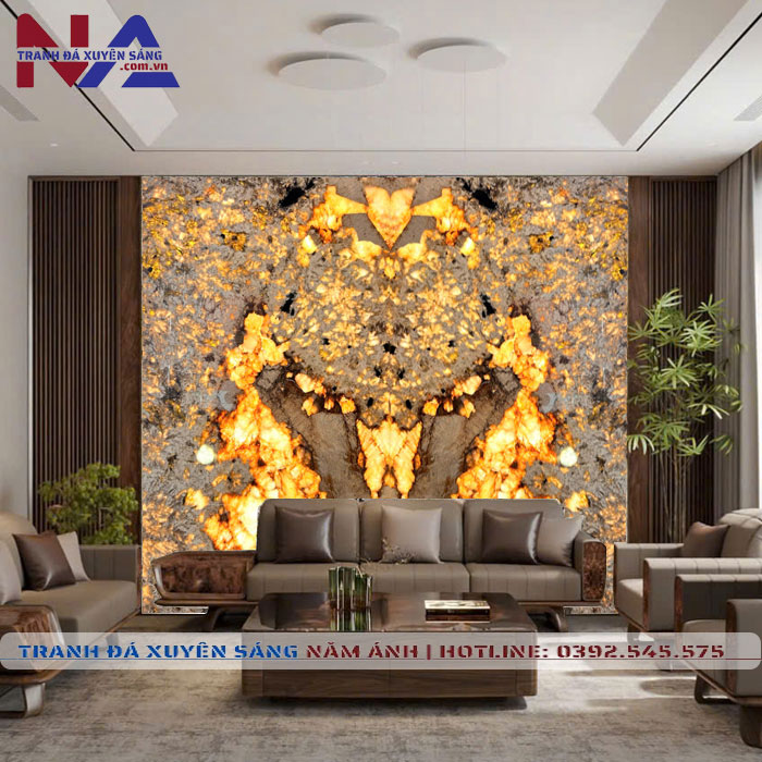 Tranh đá đối xứng xuyên sáng DX-TC06