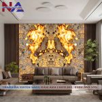 Tranh đá đối xứng xuyên sáng DX-TC06