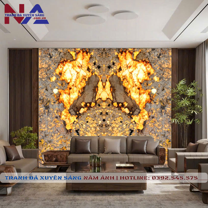Tranh đá đối xứng xuyên sáng DX-TC06