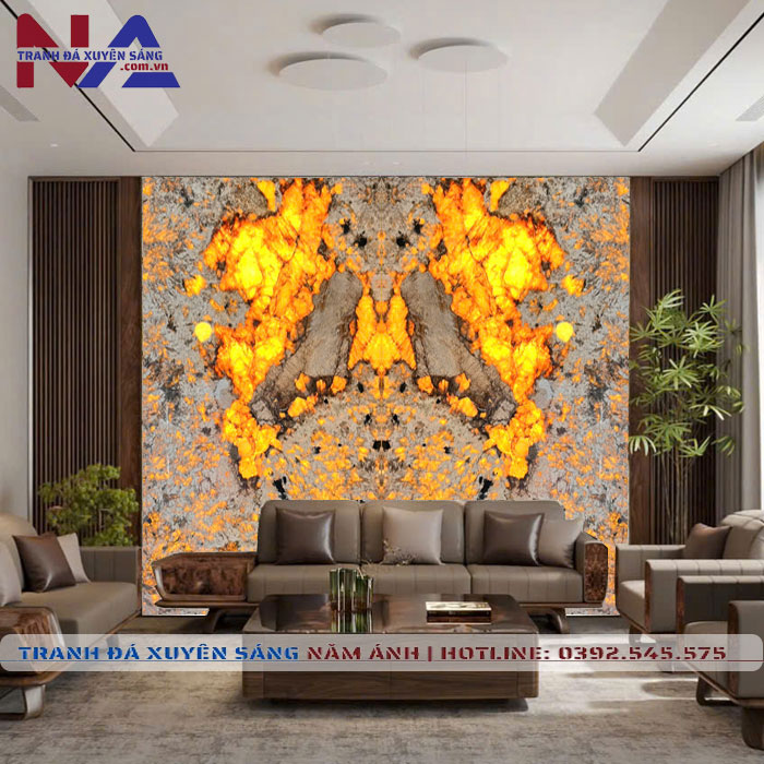 Tranh đá đối xứng xuyên sáng DX-TC06