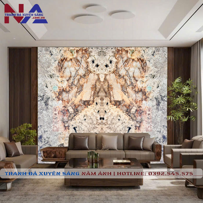 Tranh đá đối xứng xuyên sáng DX-TC06