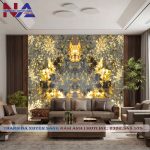 Tranh đá đối xứng xuyên sáng DX-TC08