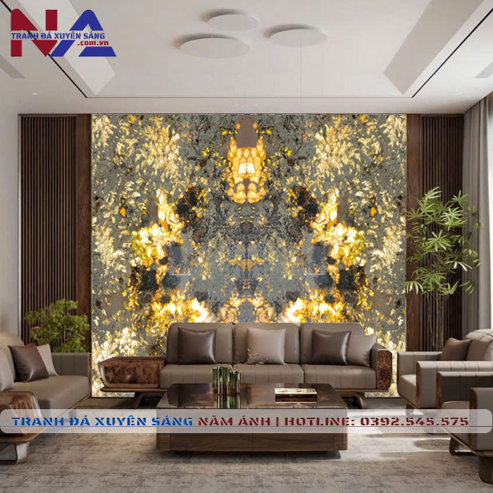 Tranh đá đối xứng xuyên sáng DX-TC08