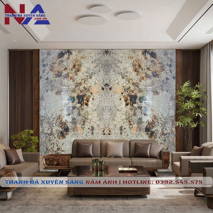 Tranh đá đối xứng xuyên sáng DX-TC08