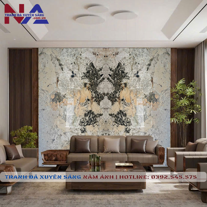 Tranh đá đối xứng xuyên sáng DX-TC09