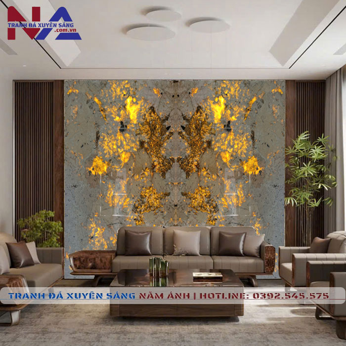 Tranh đá đối xứng xuyên sáng DX-TC09