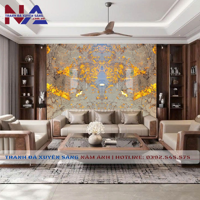 Tranh đá đối xứng xuyên sáng DX-TC15