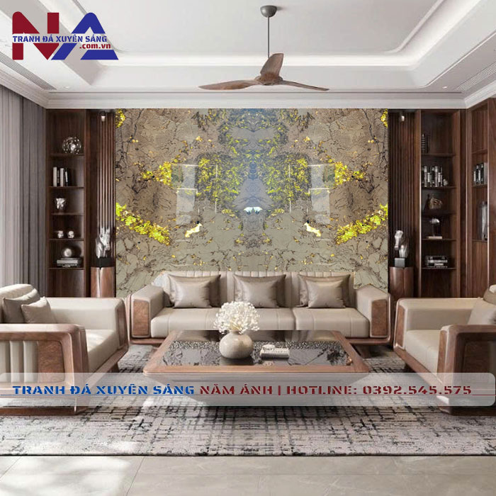 Tranh đá đối xứng xuyên sáng DX-TC15