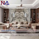 Tranh đá đối xứng xuyên sáng DX-TC17