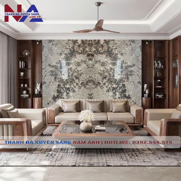 Tranh đá đối xứng xuyên sáng DX-TC17