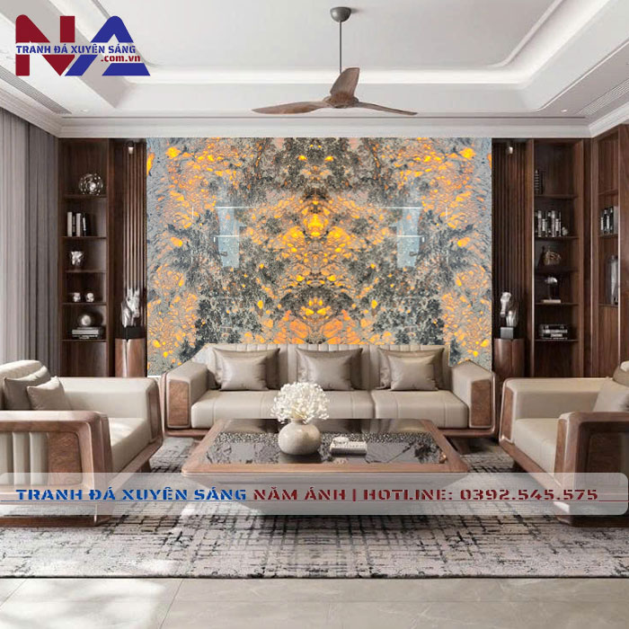 Tranh đá đối xứng xuyên sáng DX-TC17