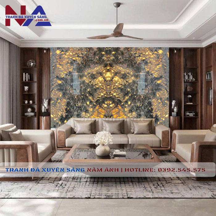 Tranh đá đối xứng xuyên sáng DX-TC17