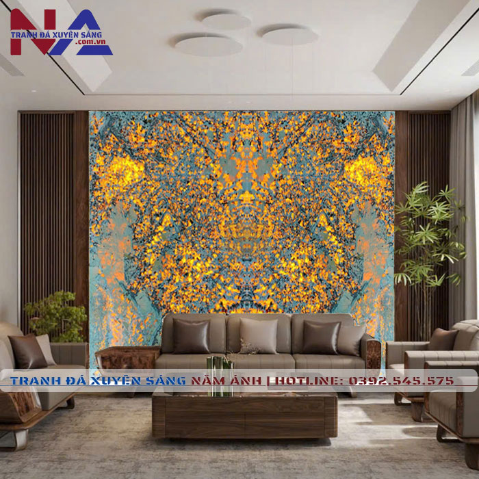 Tranh đá đối xứng xuyên sáng DX-TC18