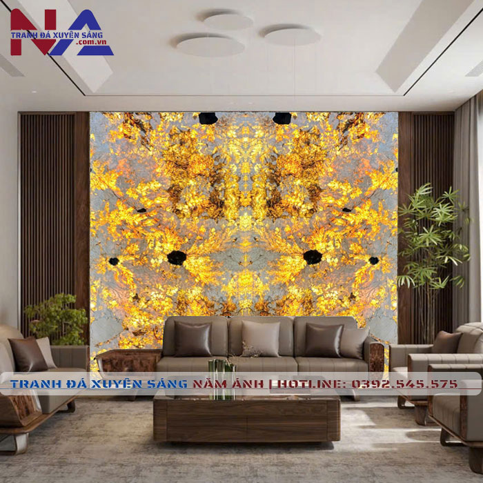 Tranh đá đối xứng xuyên sáng DX-VT02