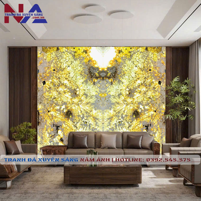 Tranh đá đối xứng xuyên sáng DX-VT03