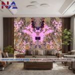 Tranh đá đối xứng xuyên sáng DX-VT04