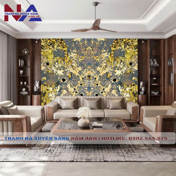 Tranh đá đối xứng xuyên sáng DX-TC14