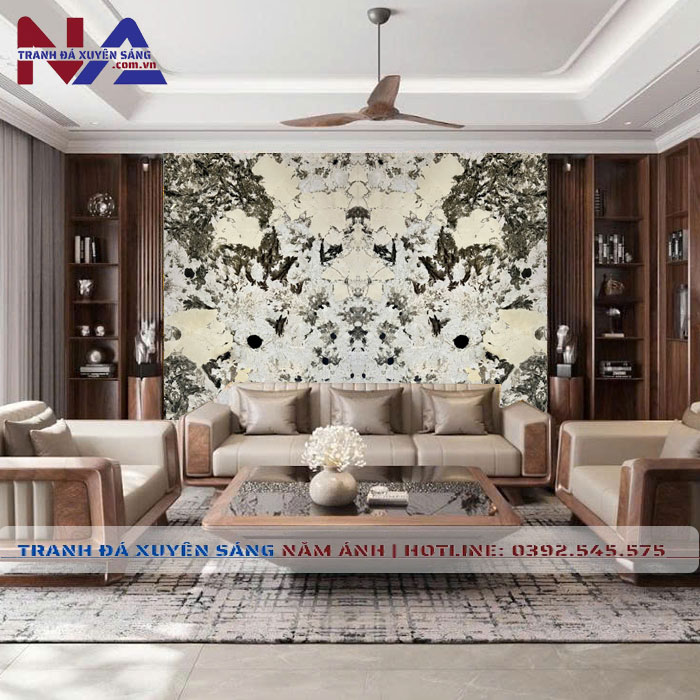 Tranh đá đối xứng xuyên sáng DX-TC14