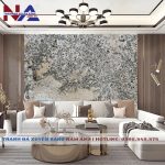 Tranh đá hoa đào, hoa mai xuyên sáng NA-TC21 | dáng ngang