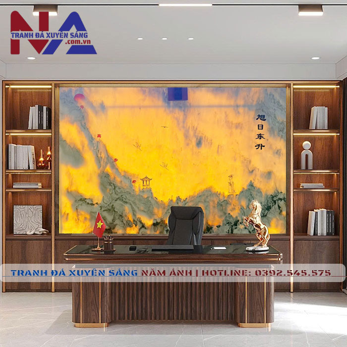 Tranh đá sơn thủy tự nhiên ST-VT12 cao cấp