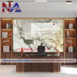 Tranh đá sơn thủy xuyên sáng ST-VT02 | Dáng ngang