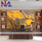 Tranh đá sơn thủy xuyên sáng tự nhiên ST-VT08