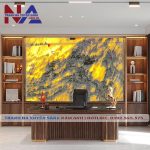 Tranh đá sơn thủy xuyên sáng tự nhiên ST-VT09