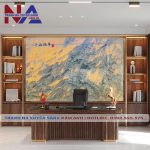 Tranh đá sơn thủy xuyên sáng tự nhiên ST-VT09