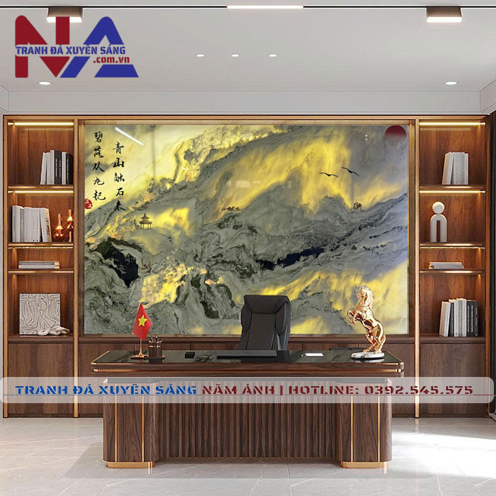 Tranh đá sơn thủy tự nhiên ST-VT11 cao cấp