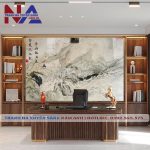 Tranh đá sơn thủy tự nhiên ST-VT11 cao cấp