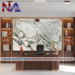 Tranh đá sơn thủy xuyên sáng ST-VT01 | Dáng ngang