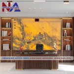 Tranh đá sơn thủy xuyên sáng ST-VT03 | dáng ngang