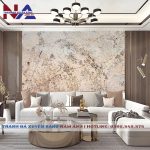 Tranh đá thạch anh xuyên sáng NA-TC19 | dáng ngang