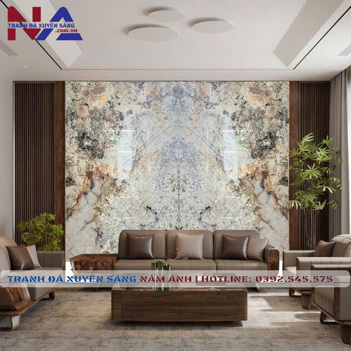 Tranh đá thạch anh đối xứng DX-TC10