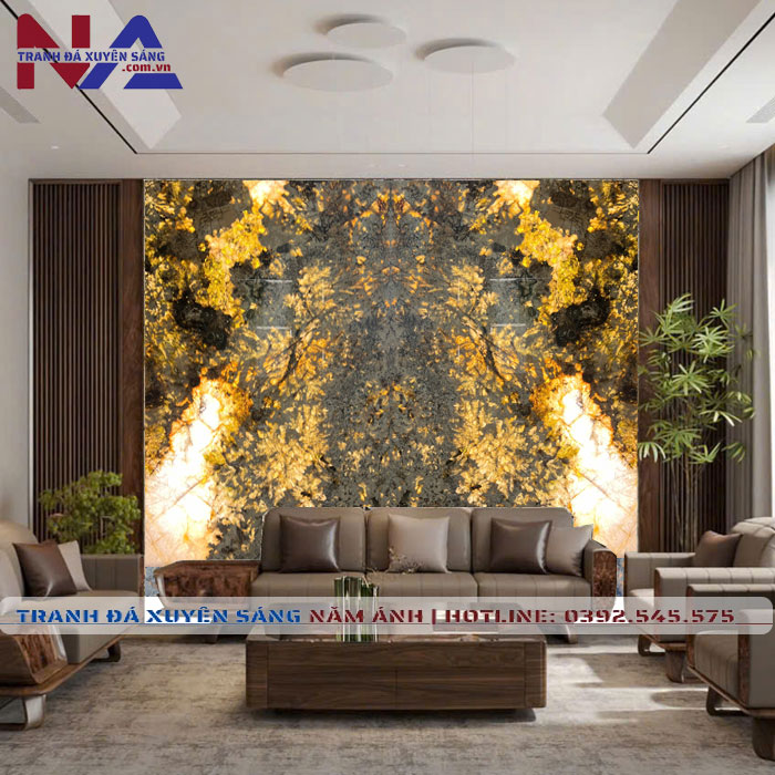 Tranh đá thạch anh đối xứng DX-TC10