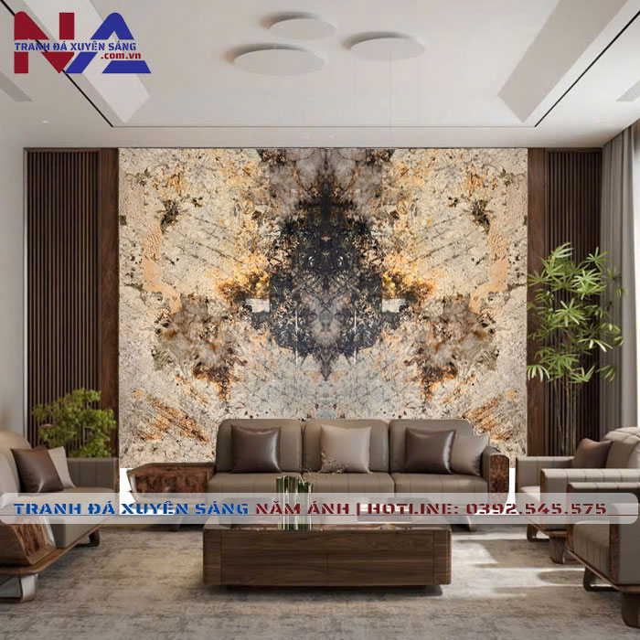 Tranh đá thạch anh đối xứng DX-TC11