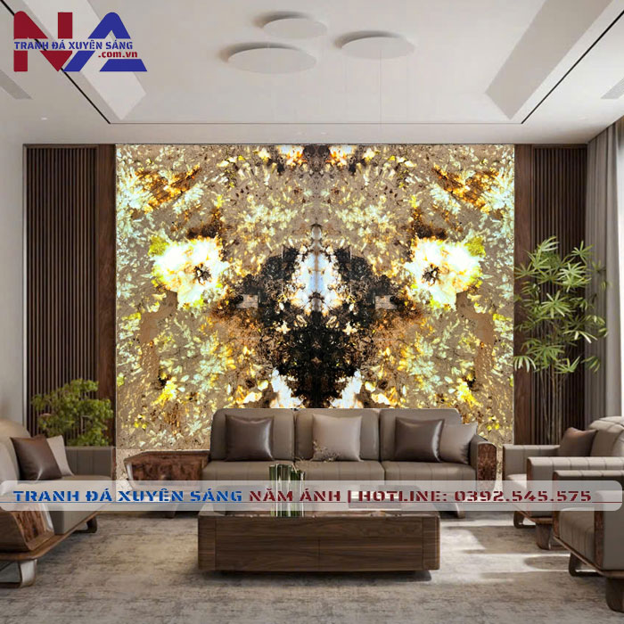 Tranh đá thạch anh đối xứng DX-TC11