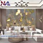 Tranh đá thạch anh xuyên sáng NA-TC10 | dáng ngang