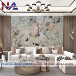 Tranh đá thạch anh xuyên sáng NA-TC10 | dáng ngang