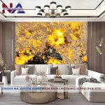 Tranh đá thạch anh xuyên sáng NA-TC11 | dáng ngang