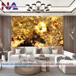 Tranh đá thạch anh xuyên sáng NA-TC11 | dáng ngang