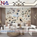 Tranh đá thạch anh xuyên sáng NA-TC20 | dáng ngang